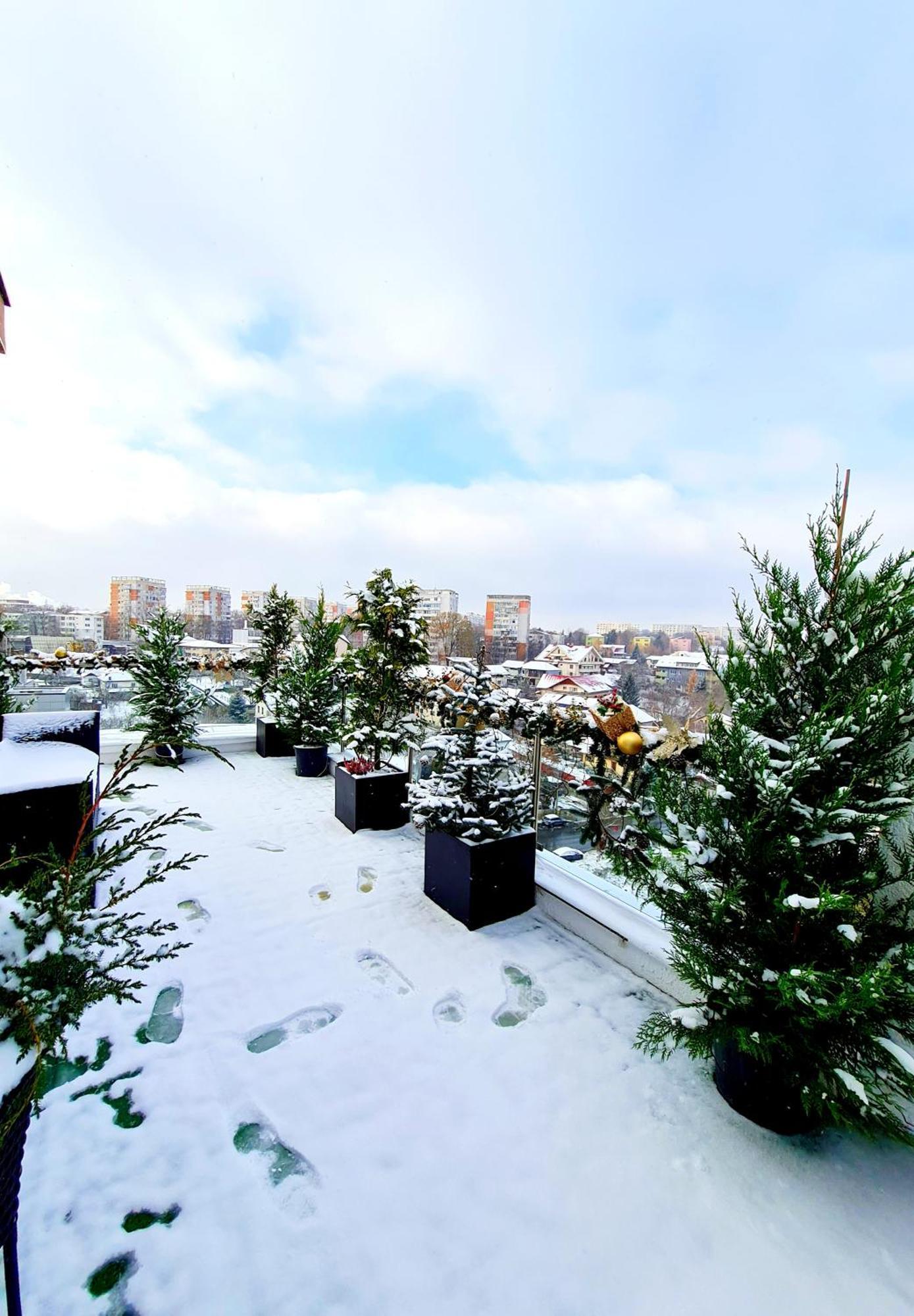 Penthouse View Aeroport Iasi Appartement Buitenkant foto